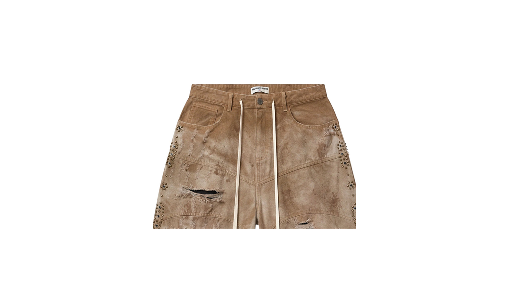 Sports DIV Black Pearl Denim Shorts "Desert Tan / Black" SQE749WQ