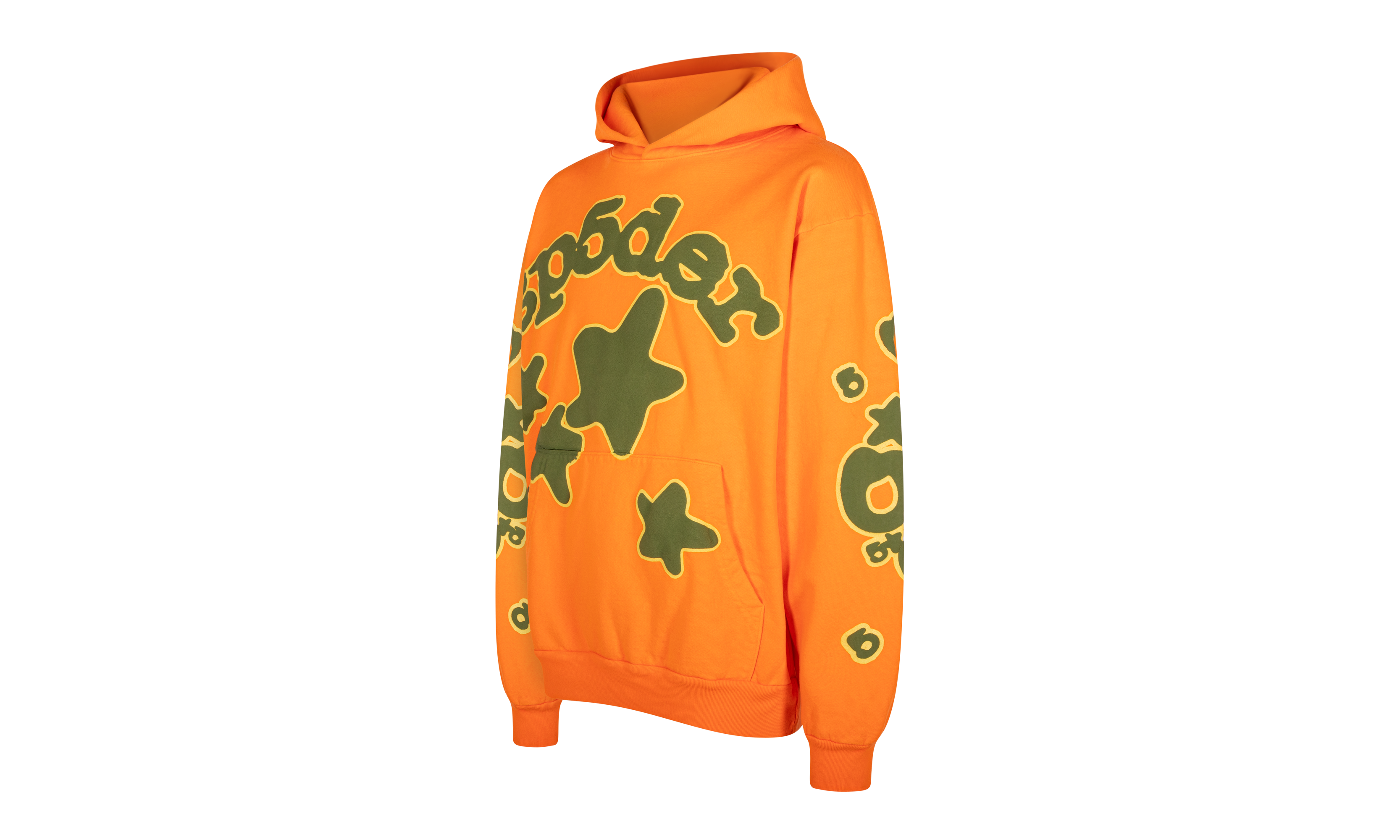 SP5DER BELUGA ORANGE GREEN HOODIE "Orange, Green" SP5_BEL_ORAHD