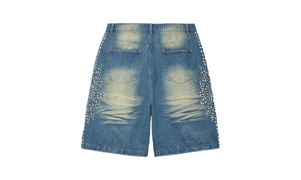 Sirens Crystal Jean Shorts "Black" 10049095