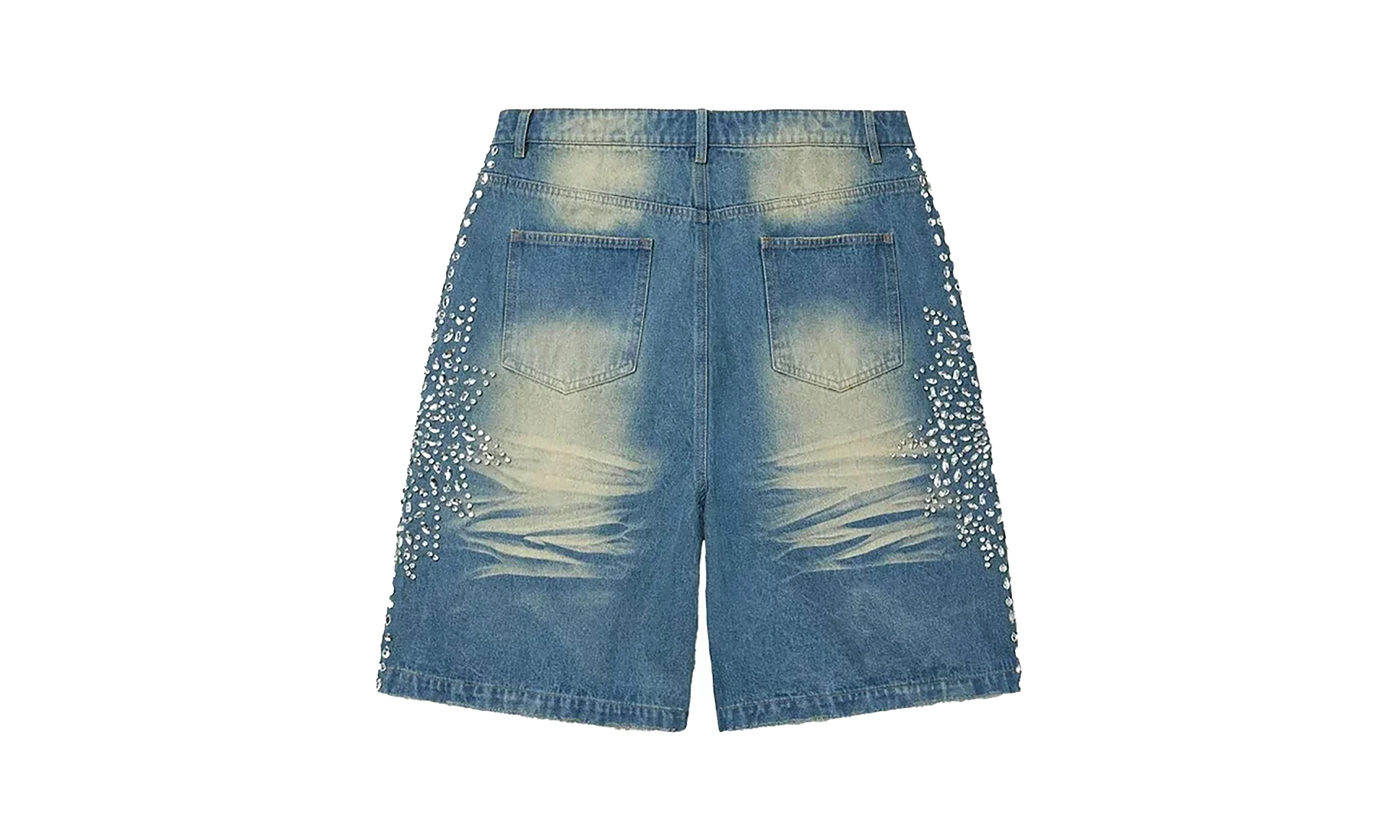 Sirens Crystal Jean Shorts "Black" 10049095