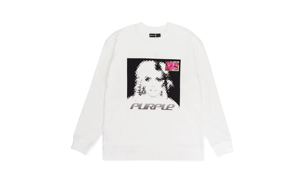 TEXTURED JERSEY LONG SLEEVE TEE "White" P204 JBWT123