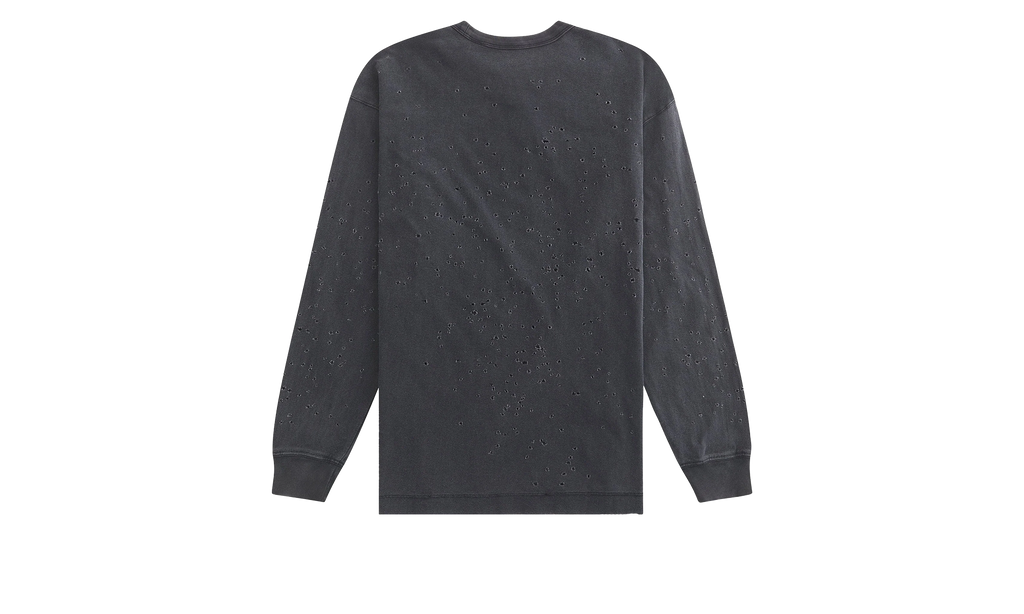 Distressed L/S Tee "black" P204 JBFP125