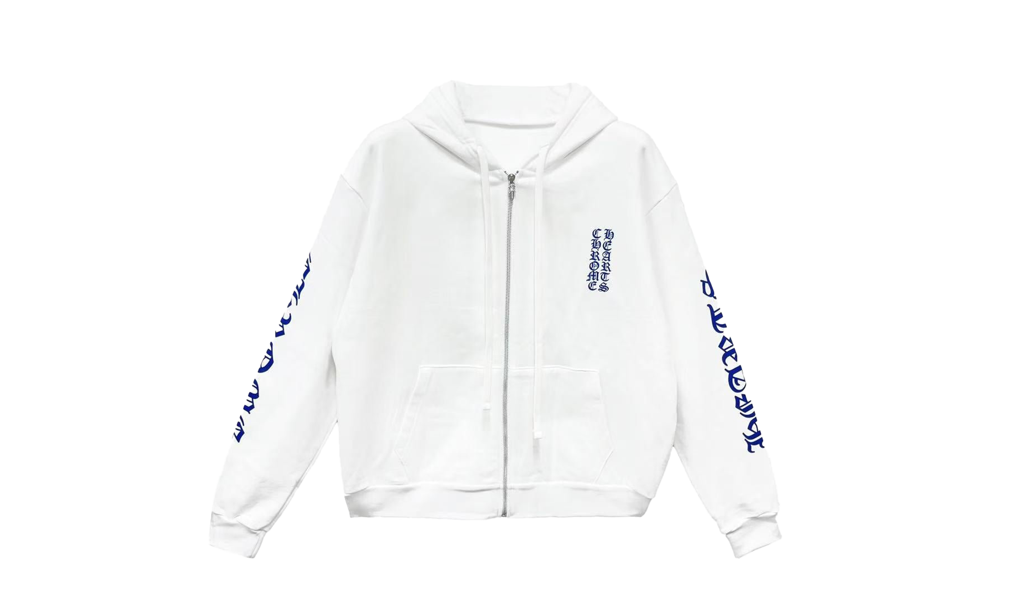 Vertical Logo Hoodie "White/Blue" CHRM0505
