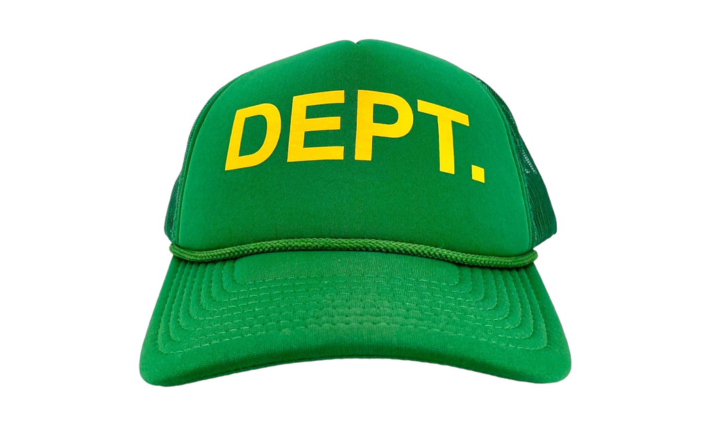 DEPT. Logo Trucker Hat "Green Yellow" GD132