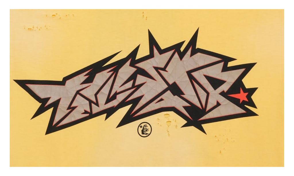 Crack Print Tee "Yellow" HSR205