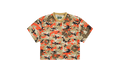 Camo Cotton Wreath Mesh Football Top "Brown" DT173