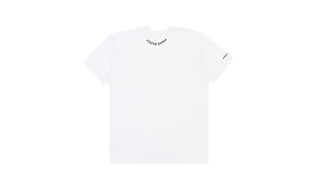 LOVE YOU Neck Logo Tee "White" CHRM0460