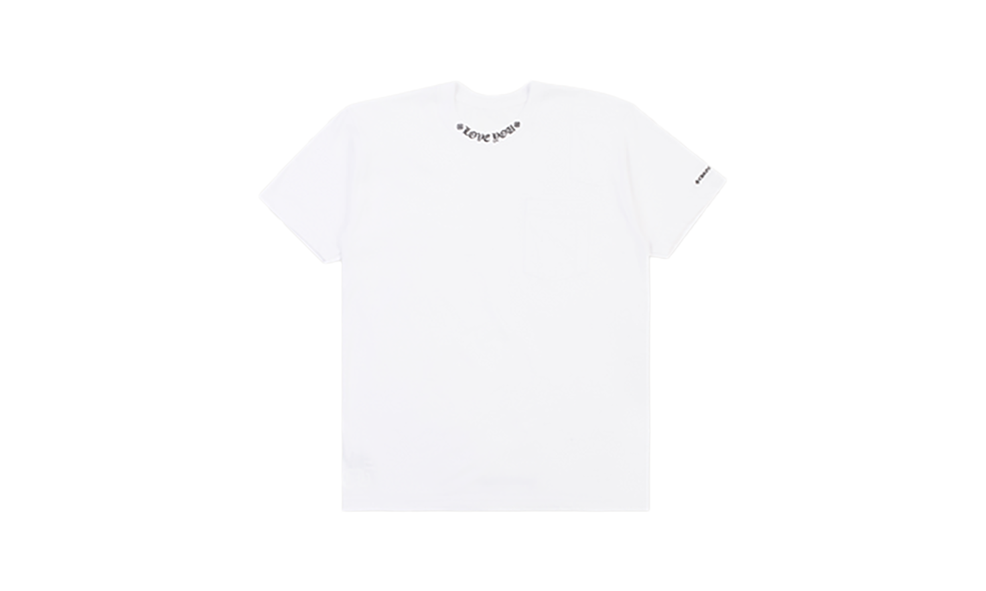 LOVE YOU Neck Logo Tee "White" CHRM0460
