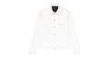 LEATHER TRUCKER JACKET "White" P028 LCTW223