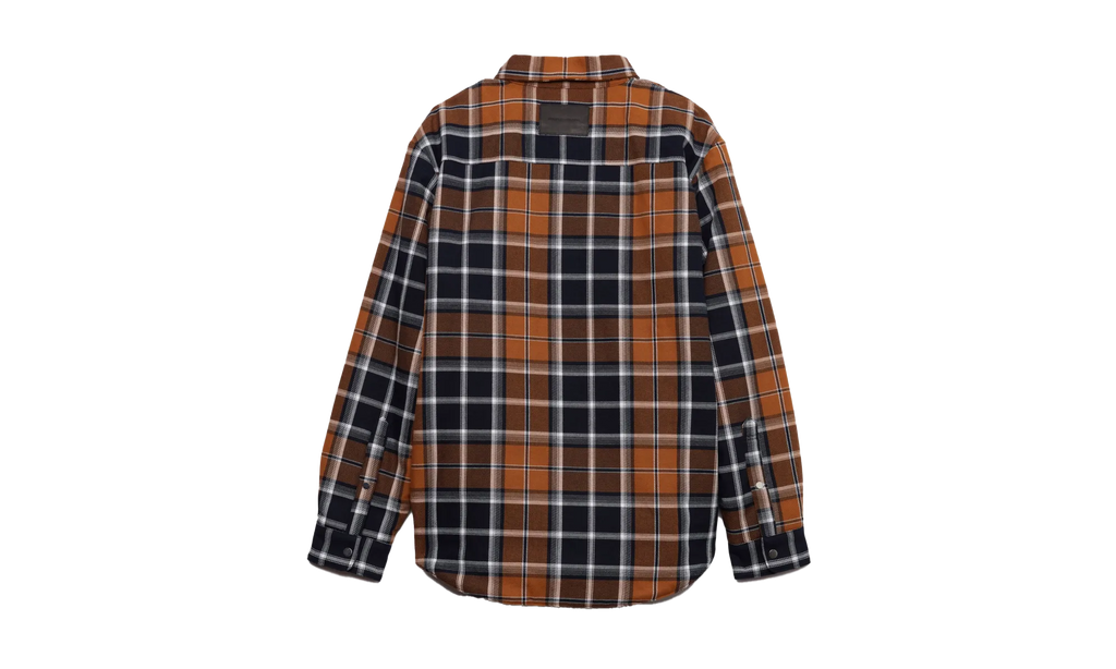 Gold Plaid Down Shirt P323 GPDS122