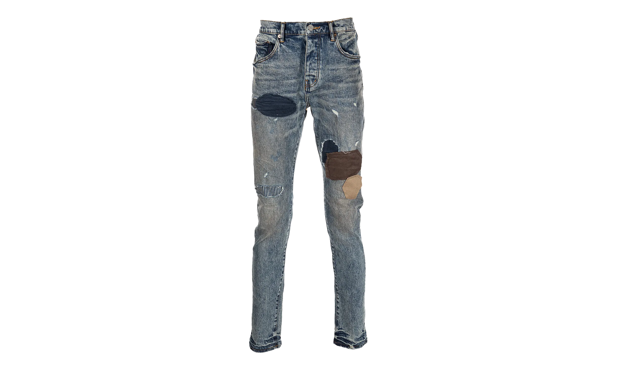 Worn Patchwork Jeans P001 WIPW222