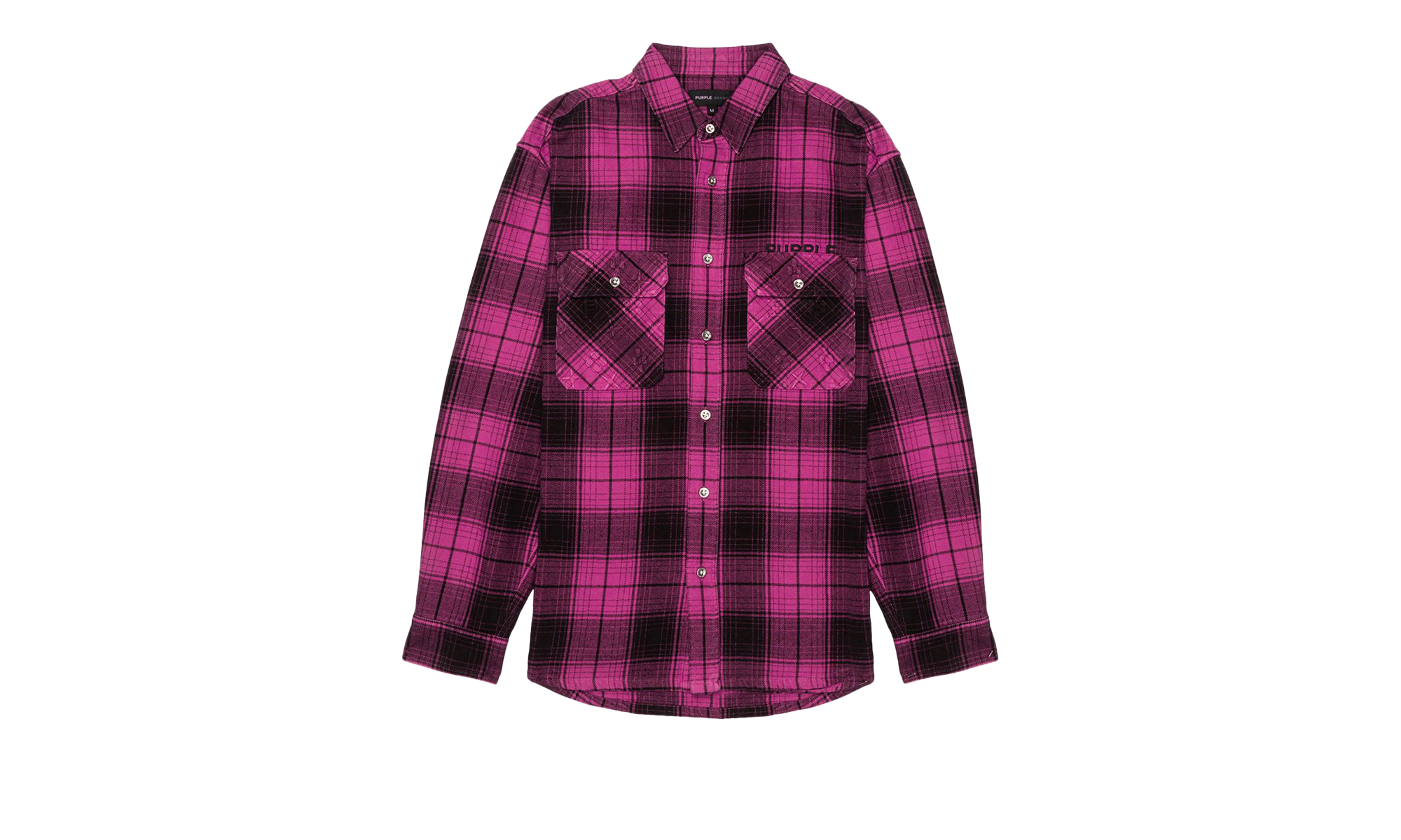 PLAID FLANNEL LS SHIRT "Pink" P331 FPNP124