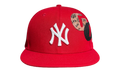 Gallery Dept x New Era - 59FIFTY New York Yankees Fitted Hat "Red" GD111