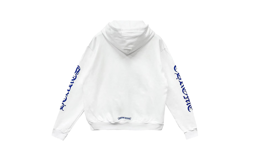 Vertical Logo Hoodie "White/Blue" CHRM0505