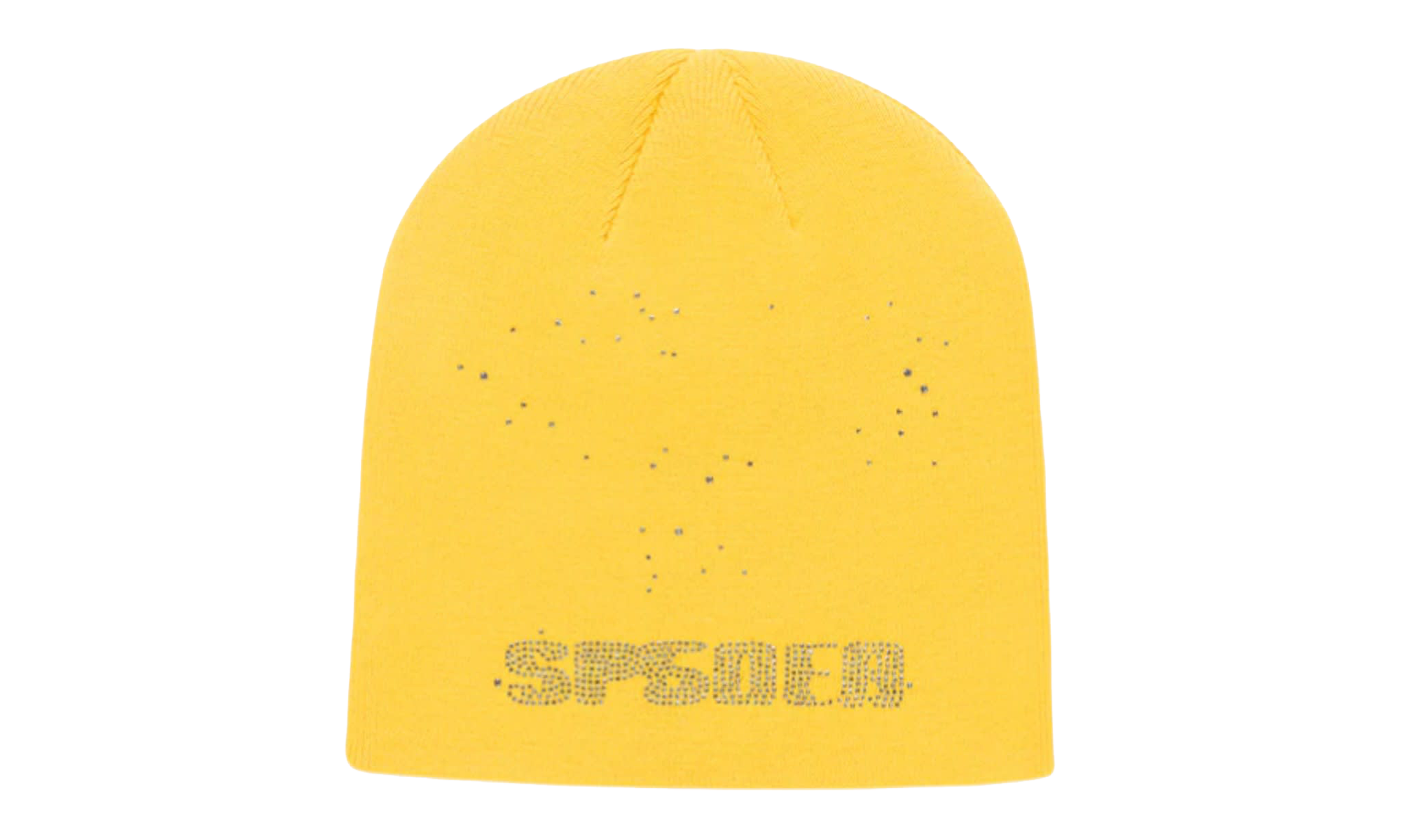 Rhinestone Skully Beanie "Yellow" SP5der370
