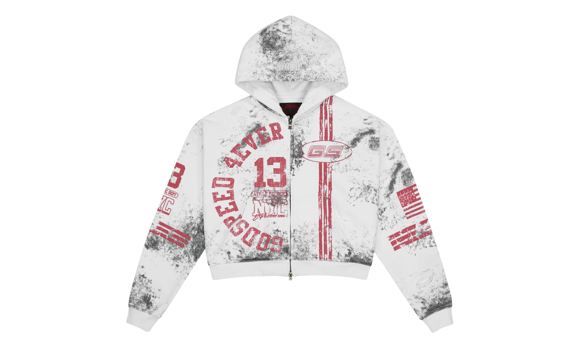 Roadster Zip Hoodie "Dirty White" GS077