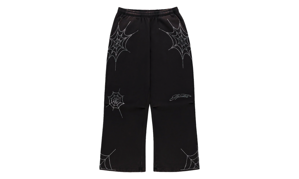 Rhinestone We Zip Sweatpants "Black" SP5der395