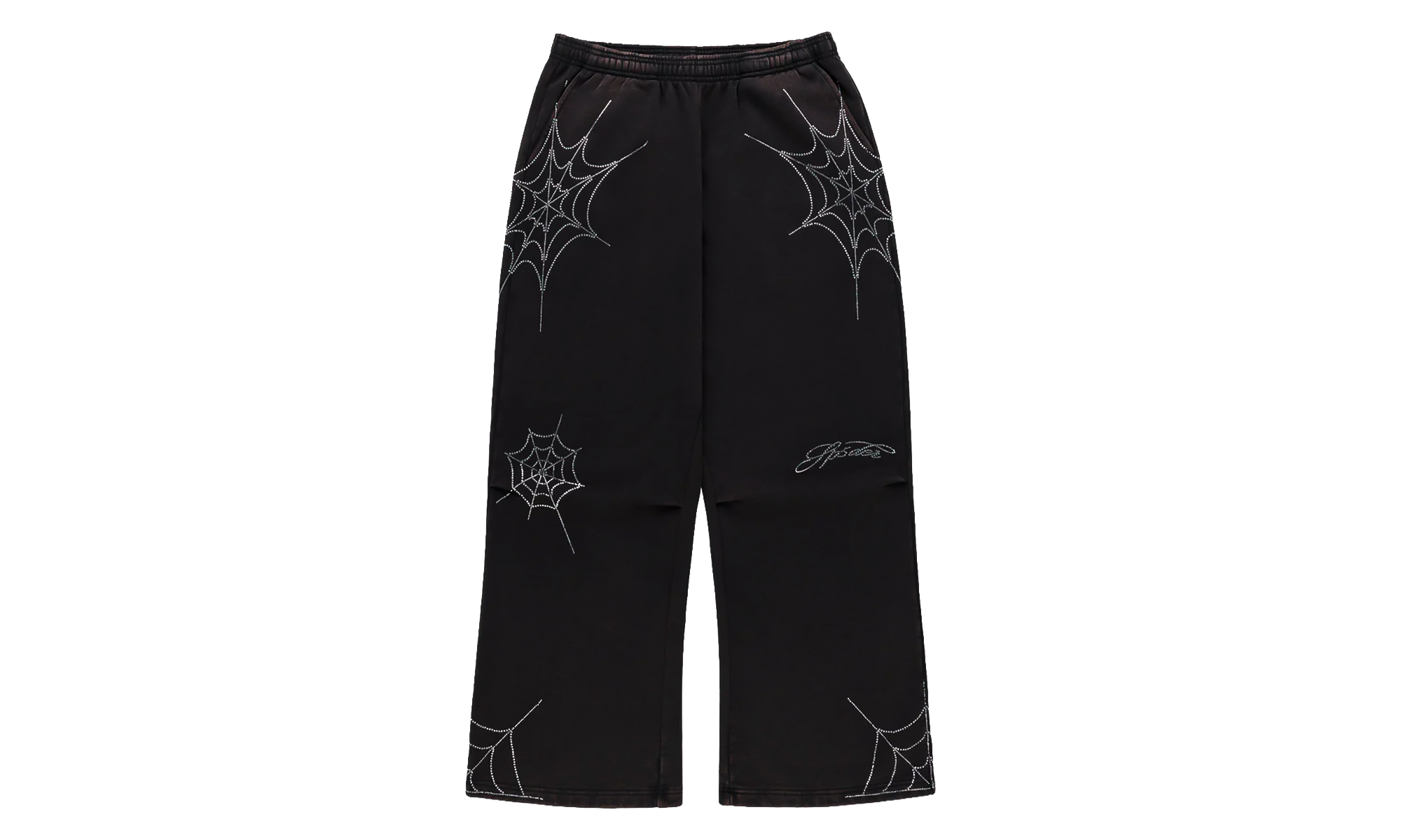 Rhinestone We Zip Sweatpants "Black" SP5der395