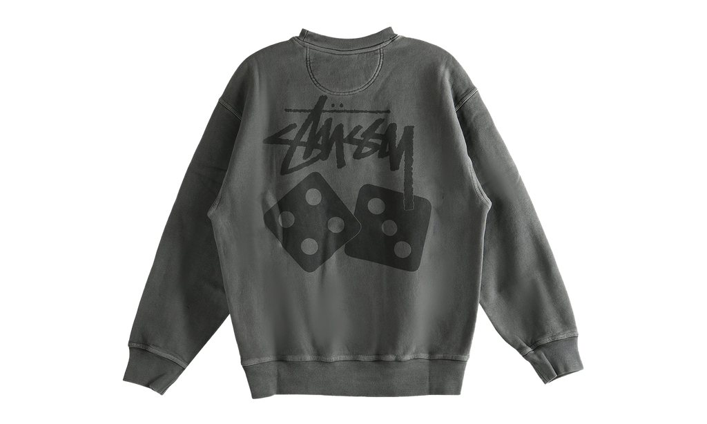 Dice Pig Dyed Crew Sweatshirt "BLACK" 1915077 BLAC