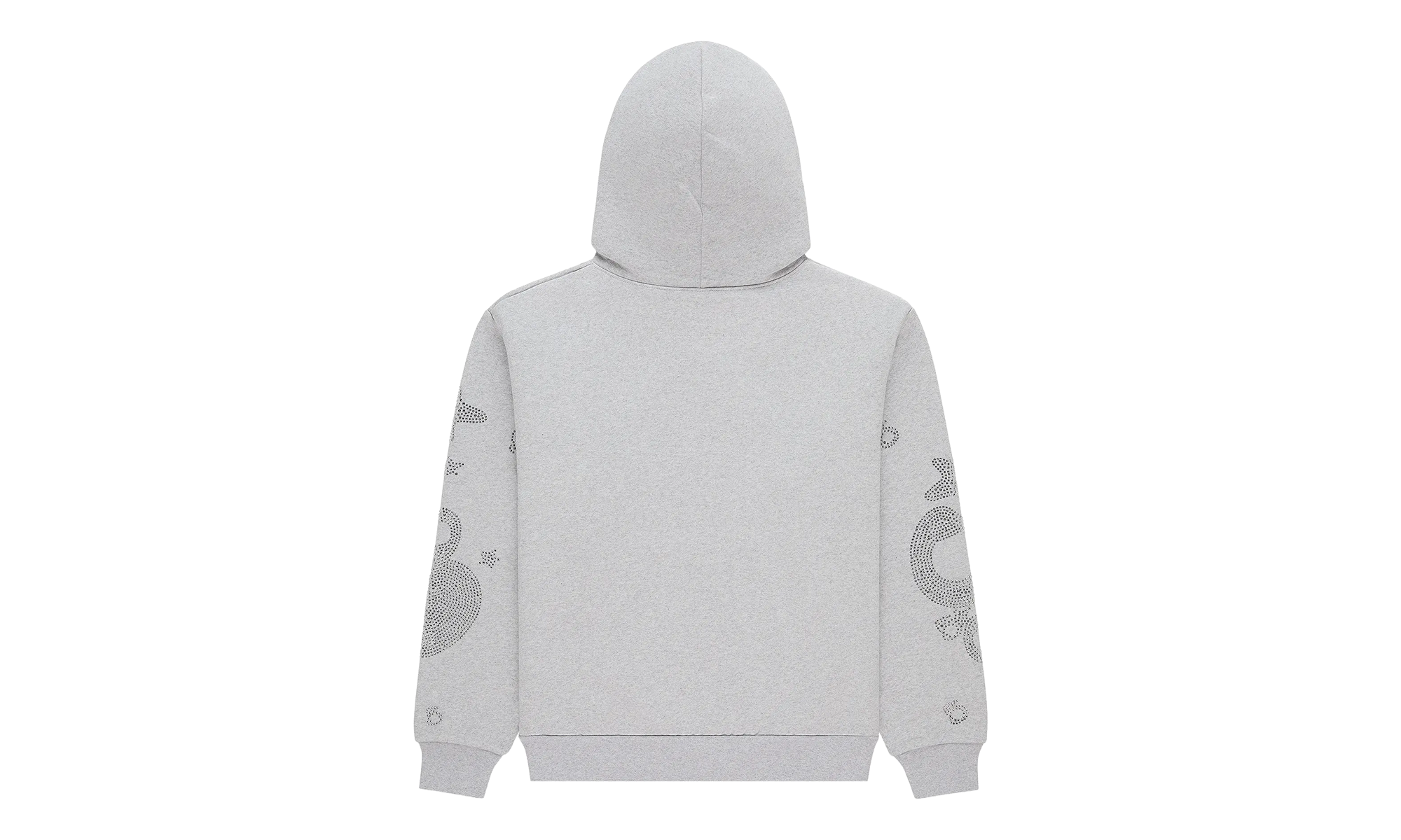 Rhinestone Beluga Hoodie "Grey" SP5der309
