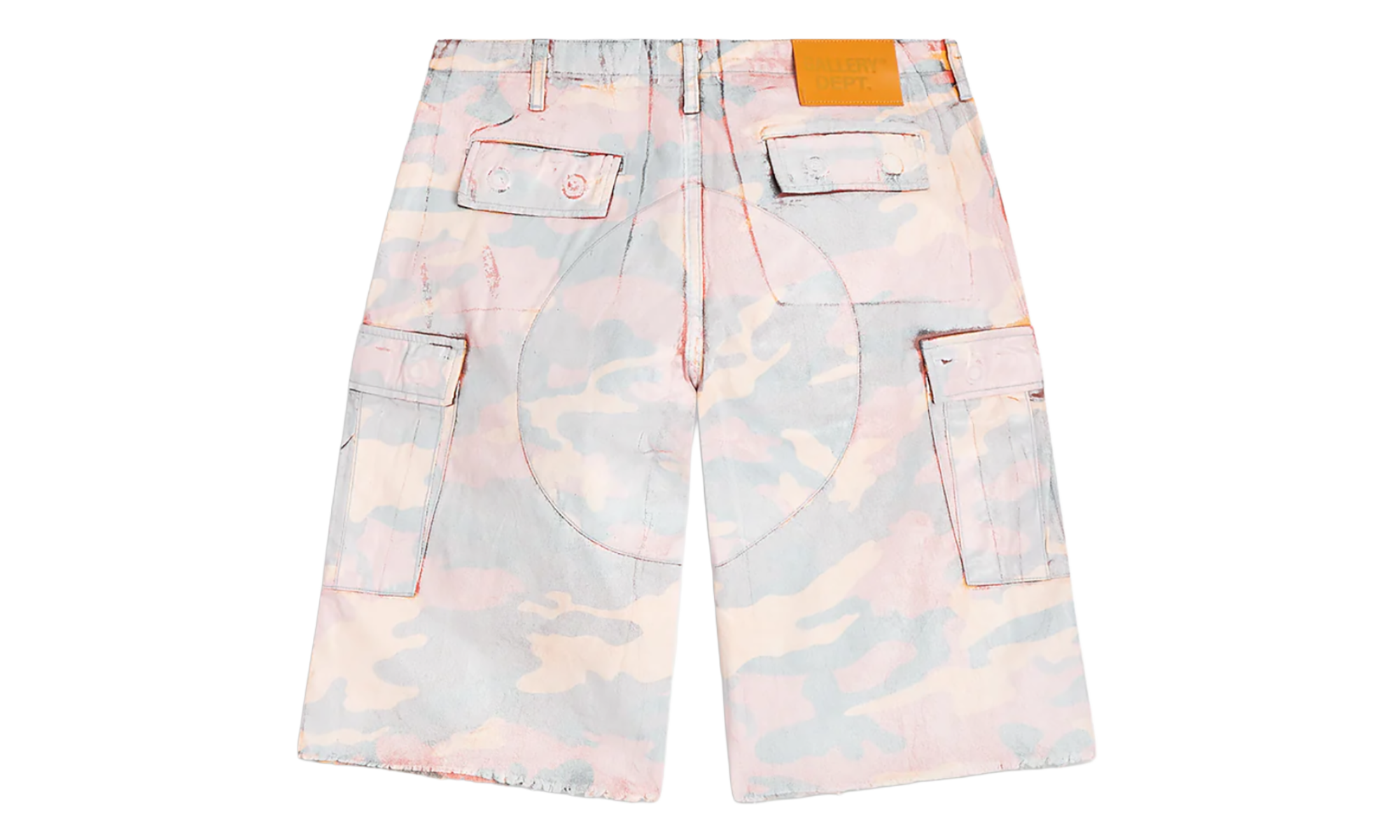 Camo Cut Off Short "Orange" GD047