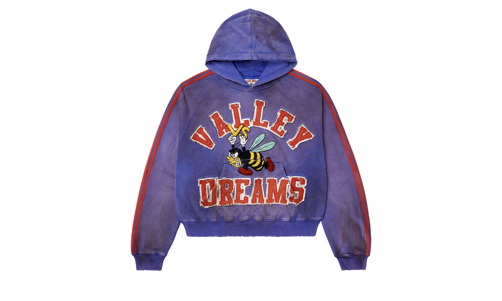 Twisted 6 Stripe Bee Hoodie "Blue / Red" ZJD5BSW7