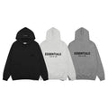 Fear of God Essentials 8803 Fear Of for Men SS22ESSENTIALSFlockedHigh-StreetHoodie 黑色 深灰 浅灰S XL 批105