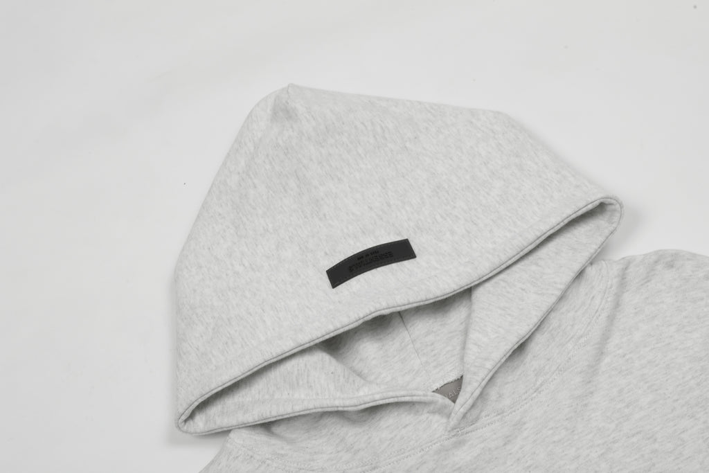 Fear of God Essentials 8803 Fear Of for Men SS22ESSENTIALSFlockedHigh-StreetHoodie 黑色 深灰 浅灰S XL 批105