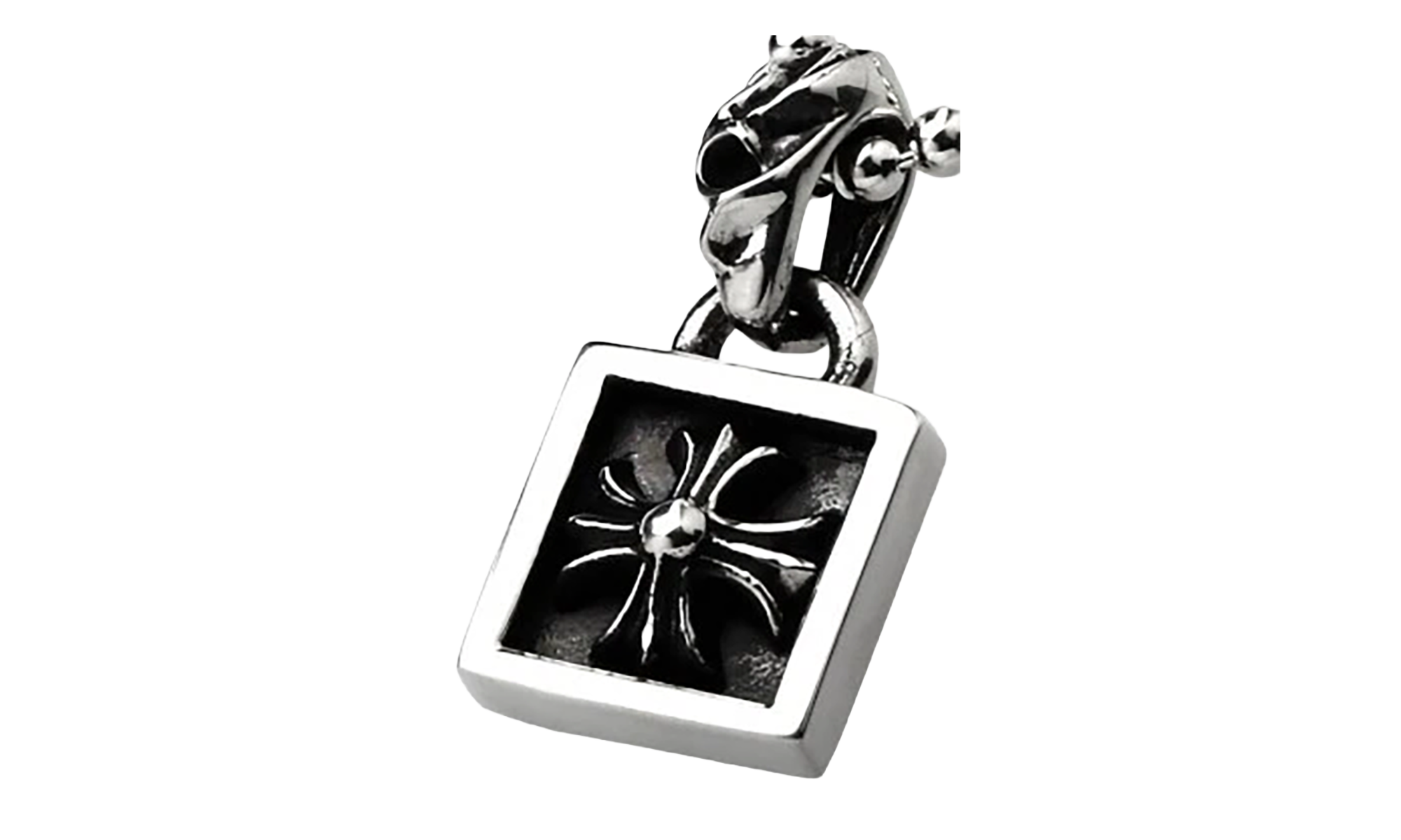 FRAMED CH PLUS CHARM & Ball Chain "Silver" CHRM0732