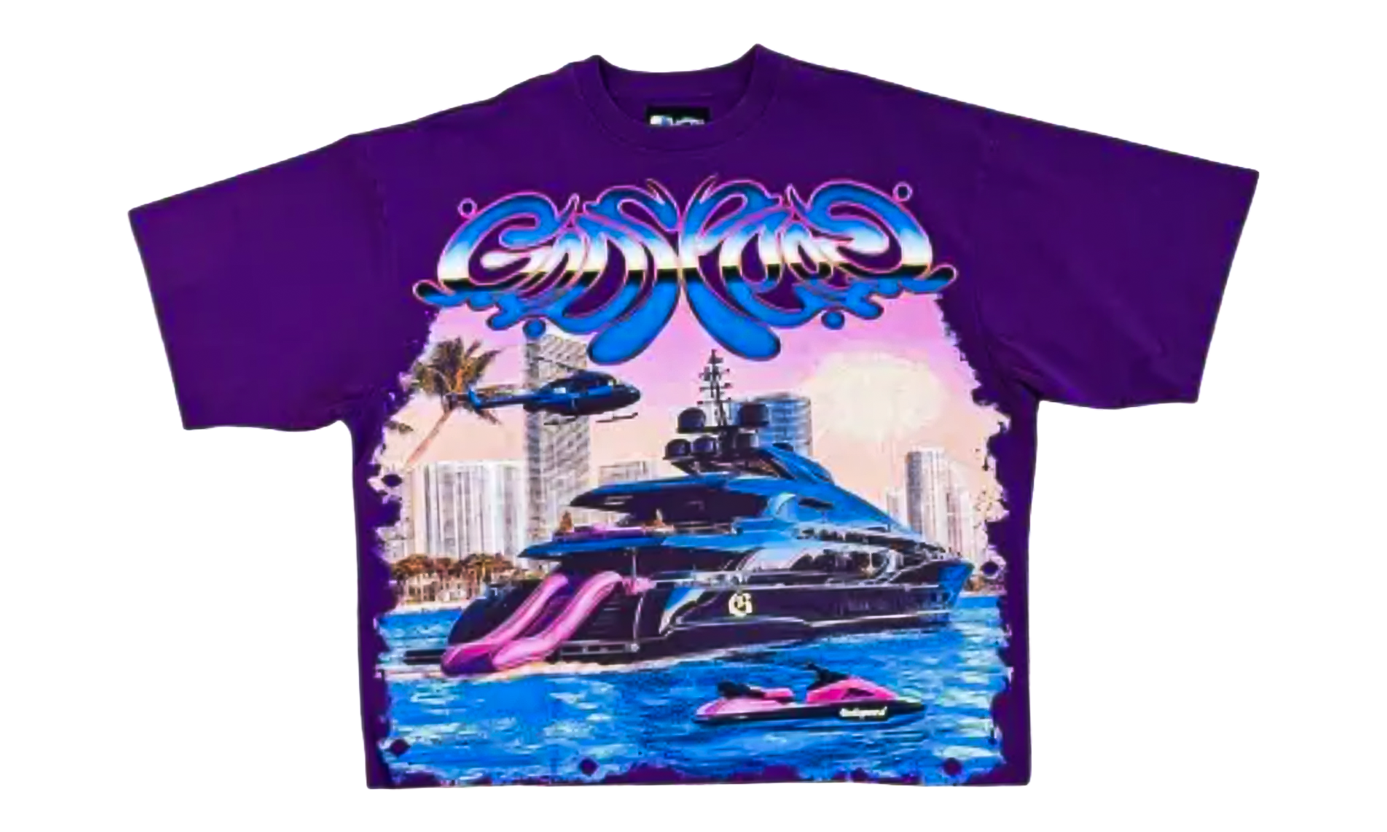 Miami Exclusive Yacht T-Shirt "Purple" GS177