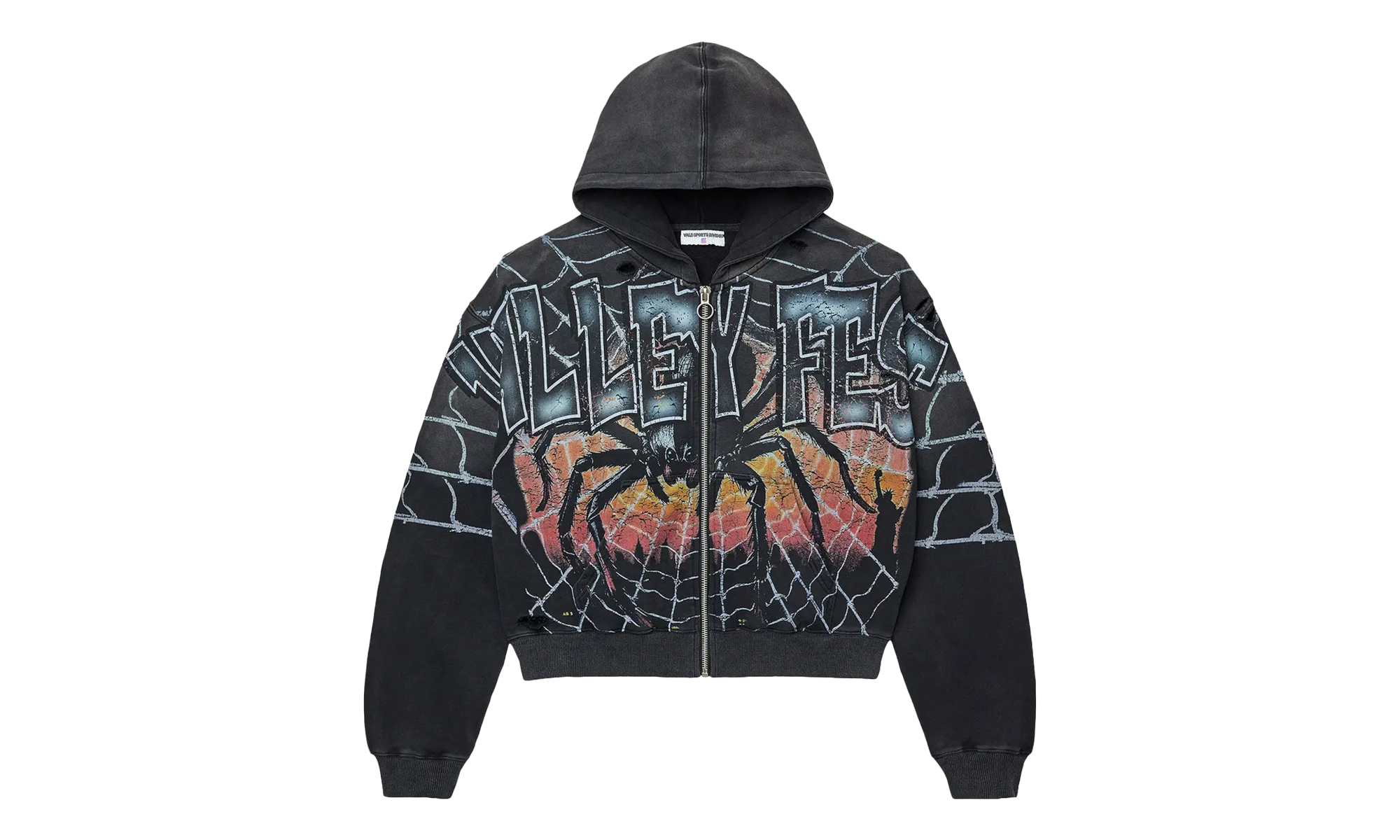 Big Widow Zip Up Hoodie "Black" VAL135