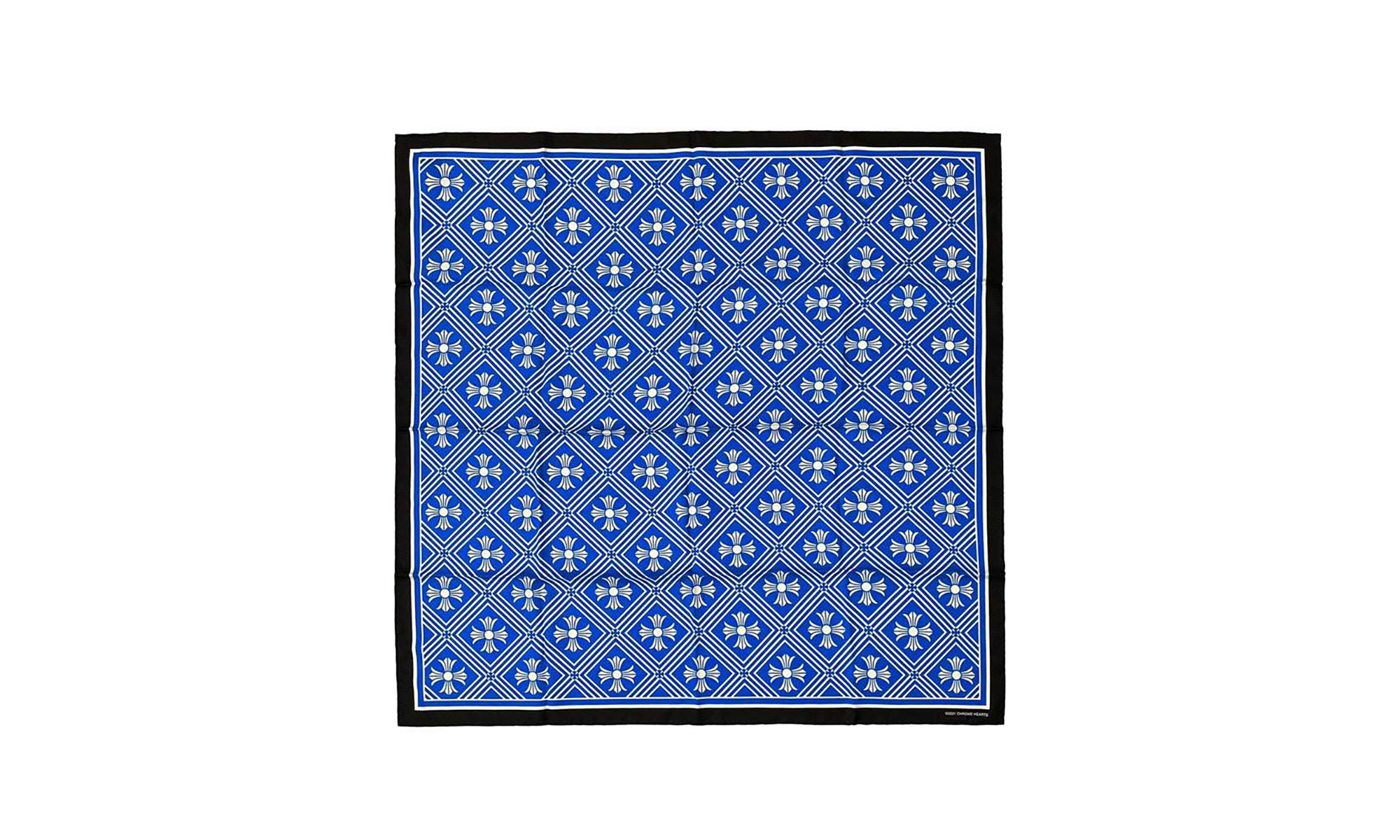 Cross Silk Scarf "Blue" CHRM0531