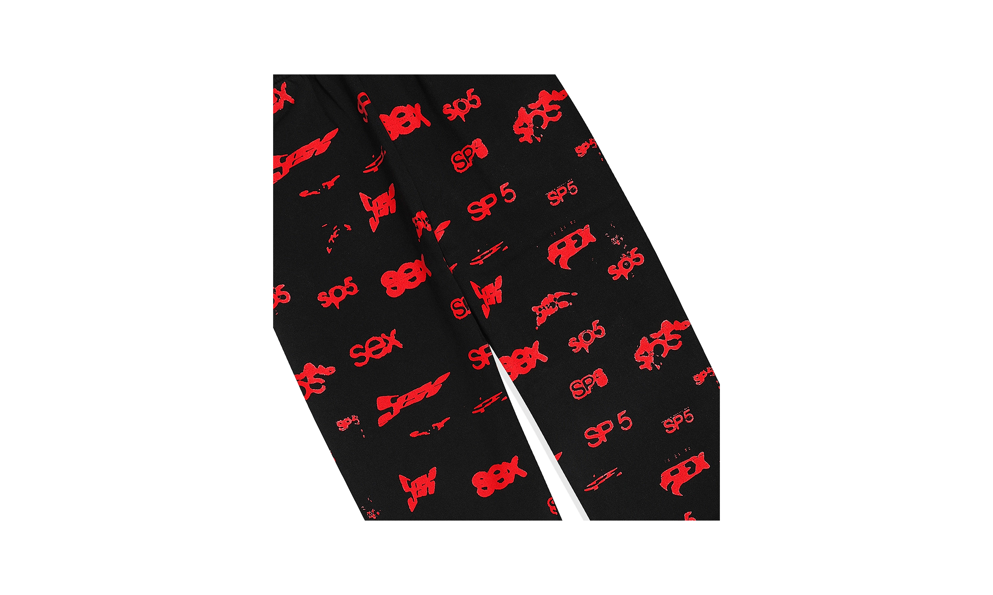 ALL OVER PRINT JOGGER & SWEATPANTS "Black, Red" P24FW24BLK
