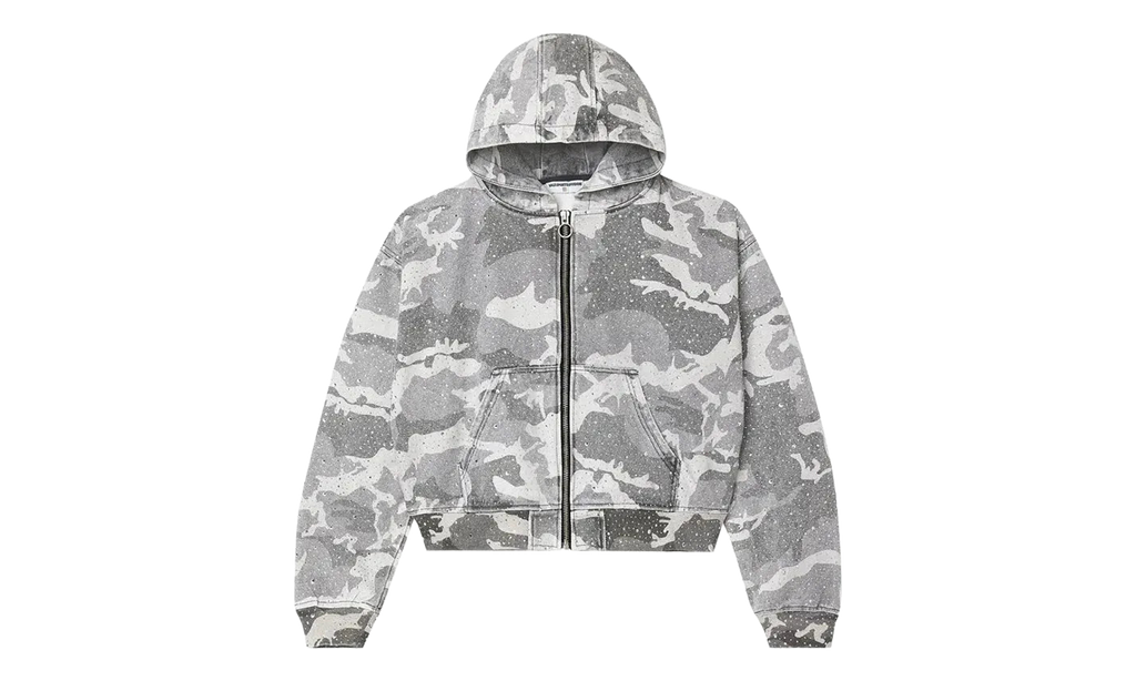 Winter Crystal Camo Work Jacket "Washed White Camo" VAL166