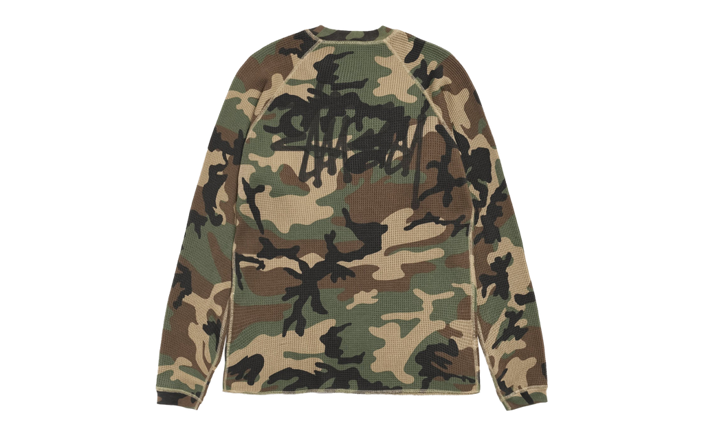 Raglan Thermal L/S Crew "Woodland Camo" STUS304