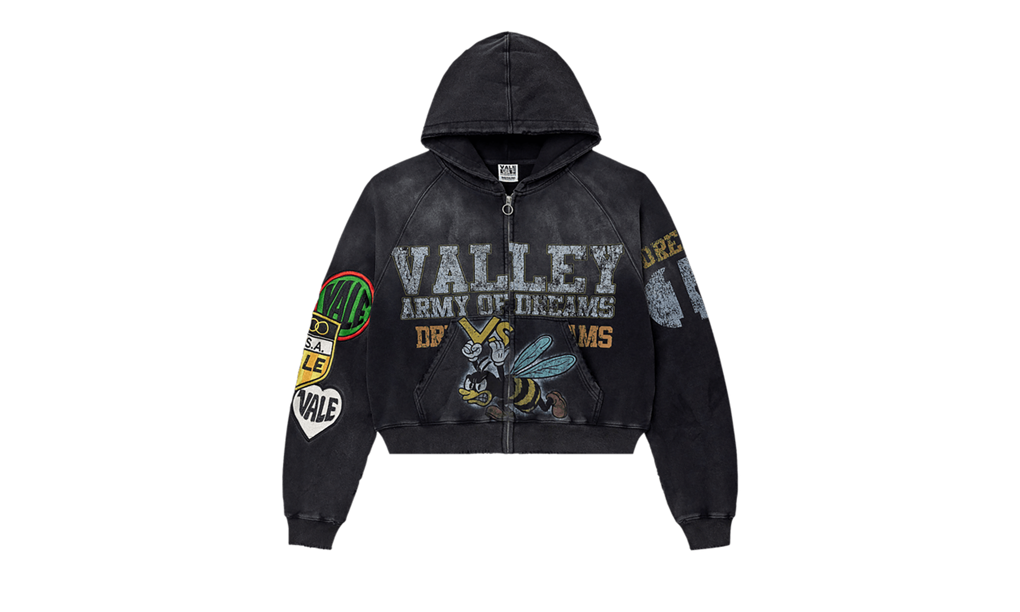 Army Zip Up "Black" VALE 09 007 AZUB BK