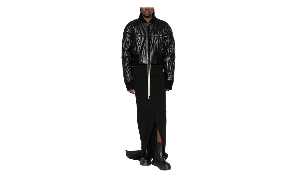 Rick Owens Woven Geocamo Cropped Jacket WMNS "Black" MON45