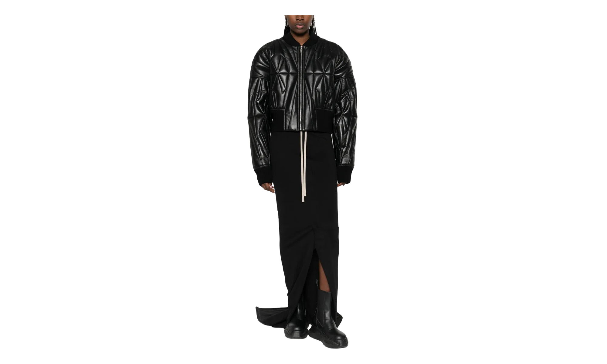 Rick Owens Woven Geocamo Cropped Jacket WMNS "Black" MON45