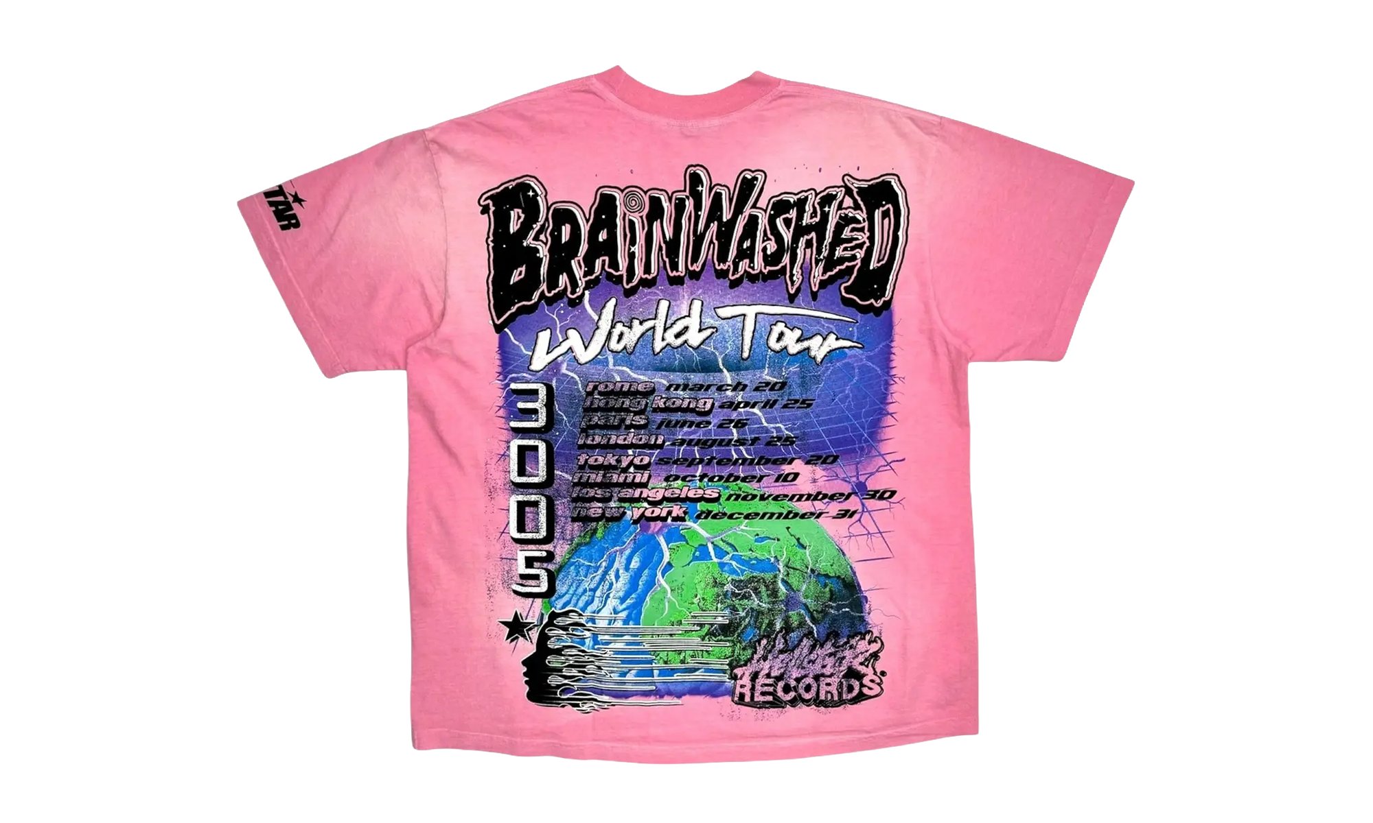Studios Brainwashed World Tour Short Sleeve T-Shirt "Pink" HSR116