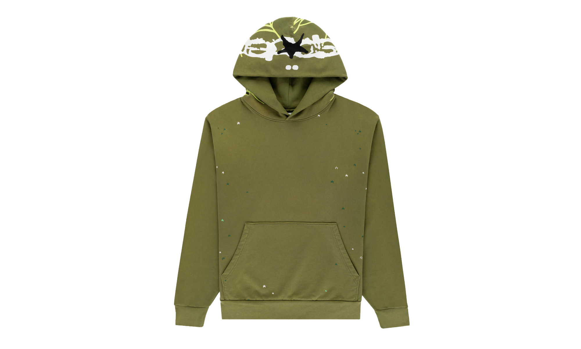 HEAVY WEB HOODIE "Olive" SP5der87