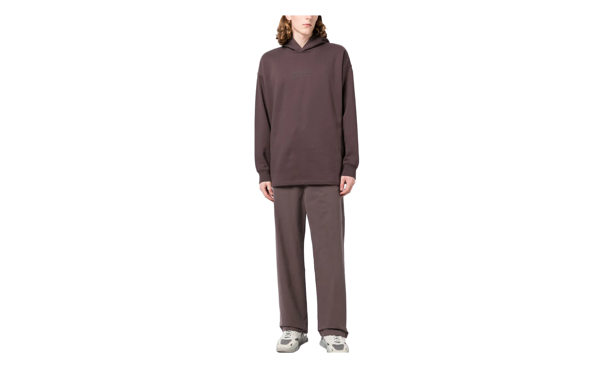 Relaxed Hooded Sweatshirt "Plum" 192BT222095F