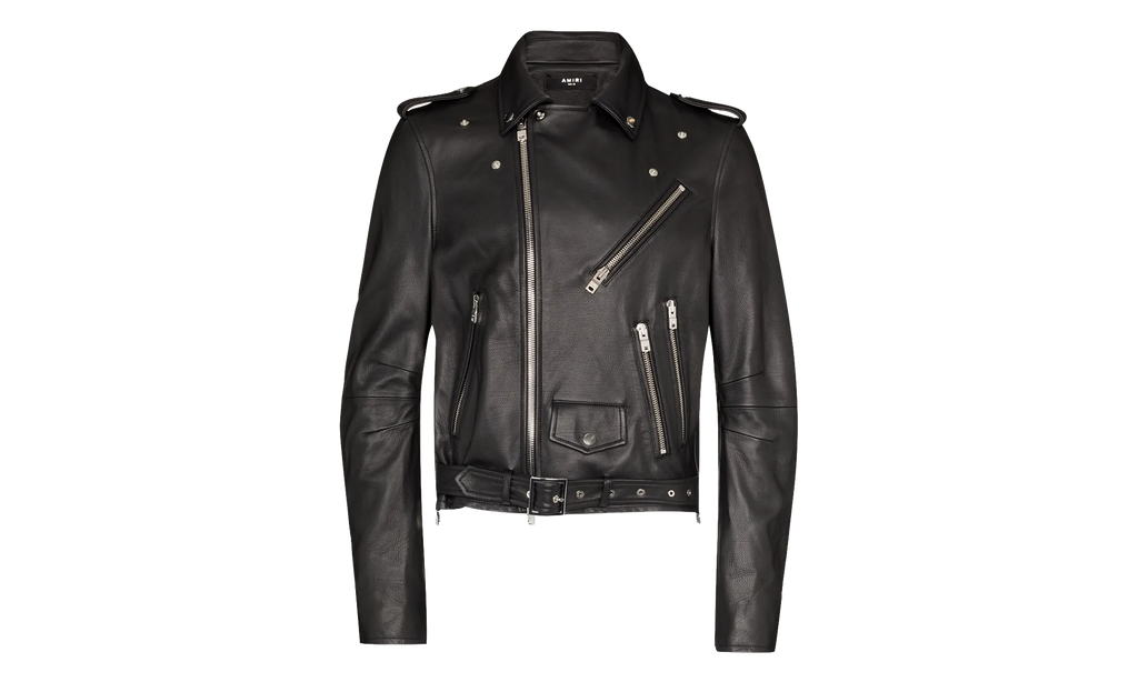 Leather Motorcycle Jacket "Black" MLJ033 001