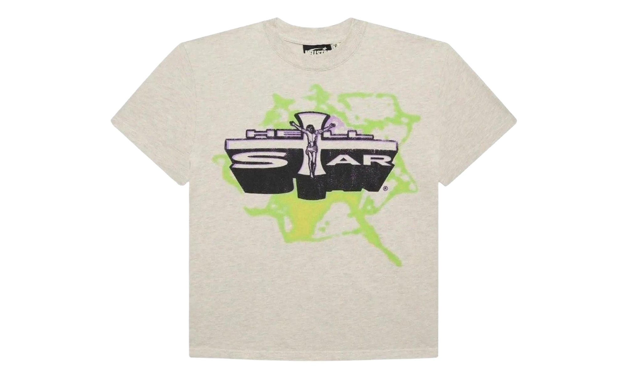 Jesus Emblem T-Shirt "Grey / Green / Purple" HSR218