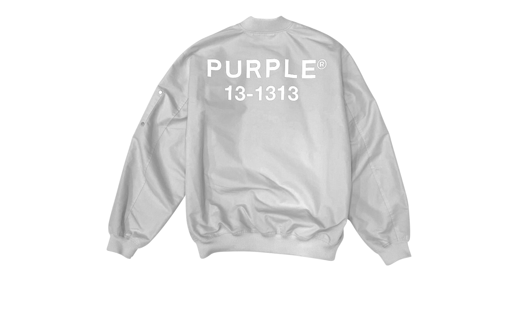 COTTON POLY OVERSIZED BOMBER "White" P631 WWOB423