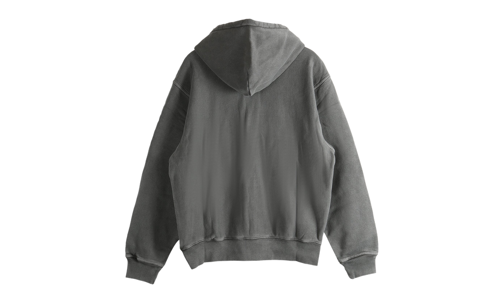 Smooth Stock Pig Dyed Zip Hoodie "BLACK" 1975021 BLAC