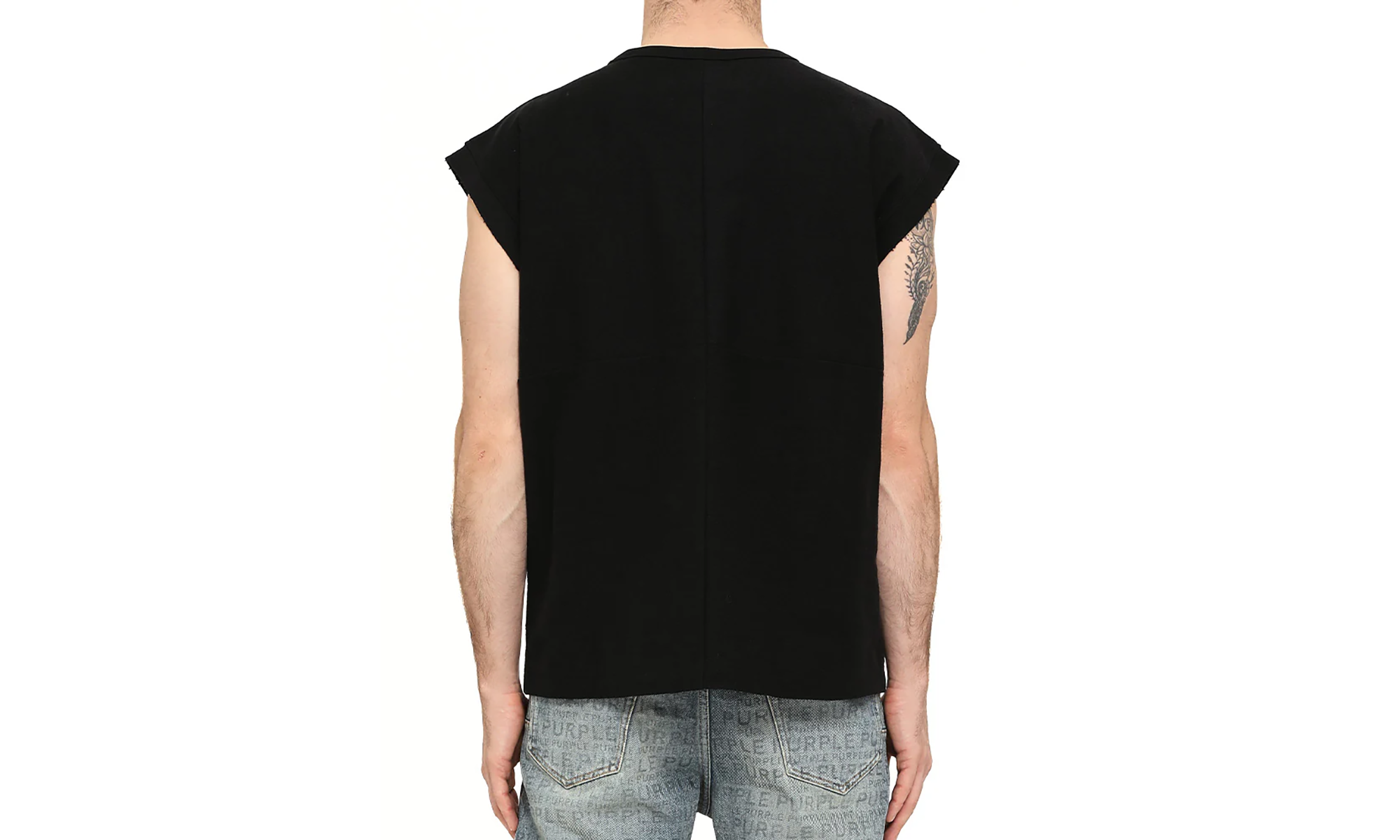 Heavyweight Textured SL Tee "Black" M1072 HJBL425