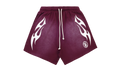 Flame Shorts "Burgundy / White" HSR099