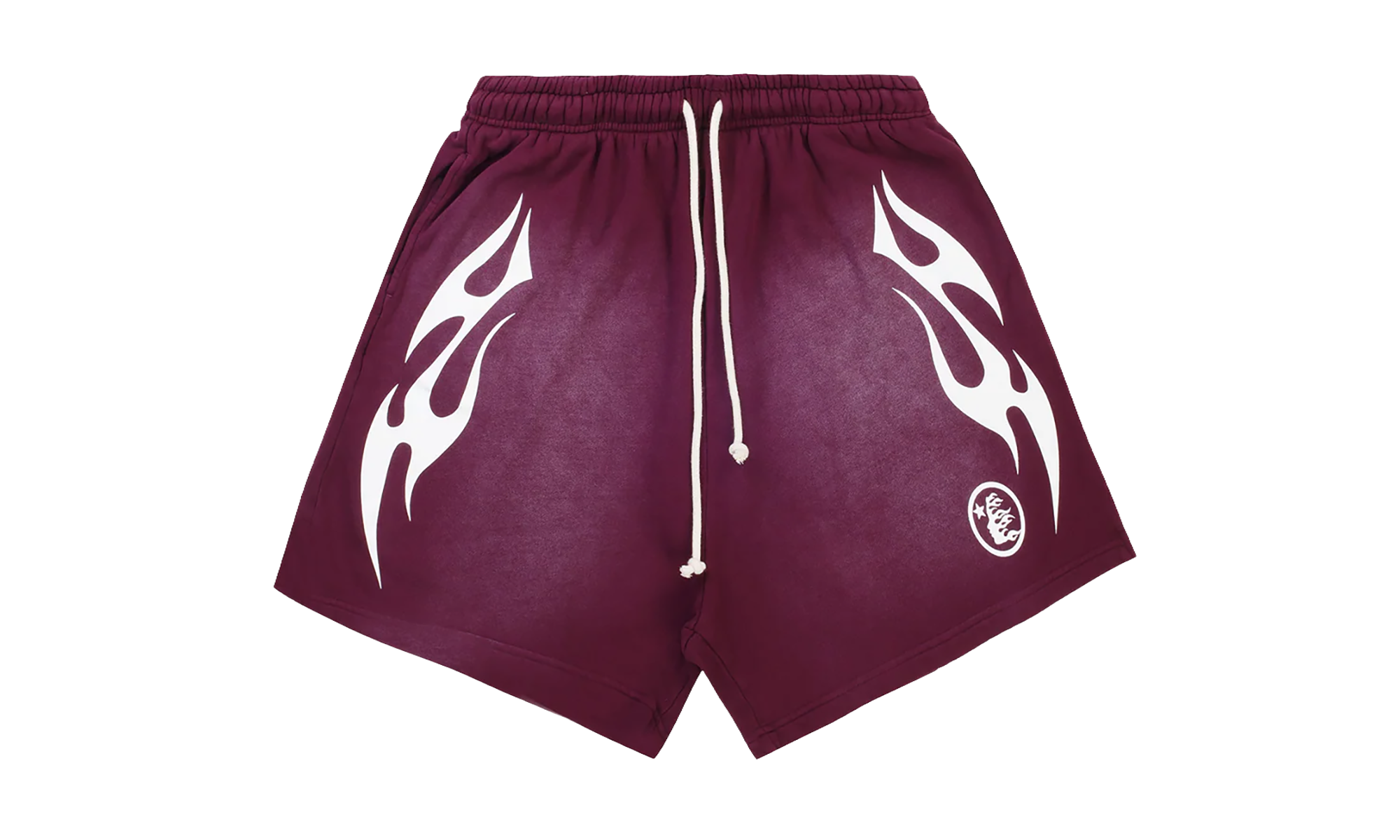 Flame Shorts "Burgundy / White" HSR099