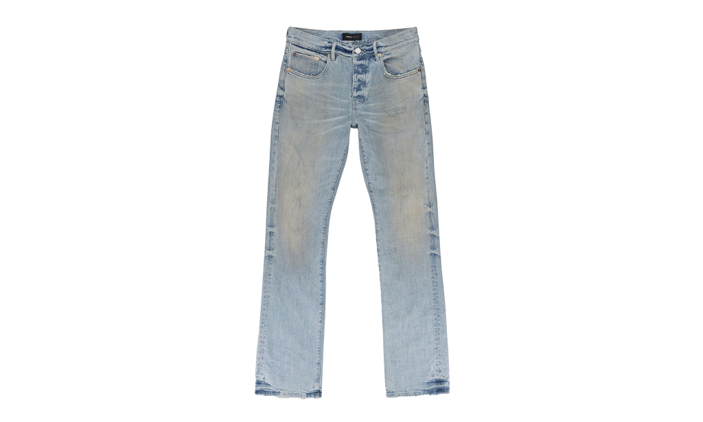 WORN LIGHT INDIGO FLARE "Blue" P004 WLIW823