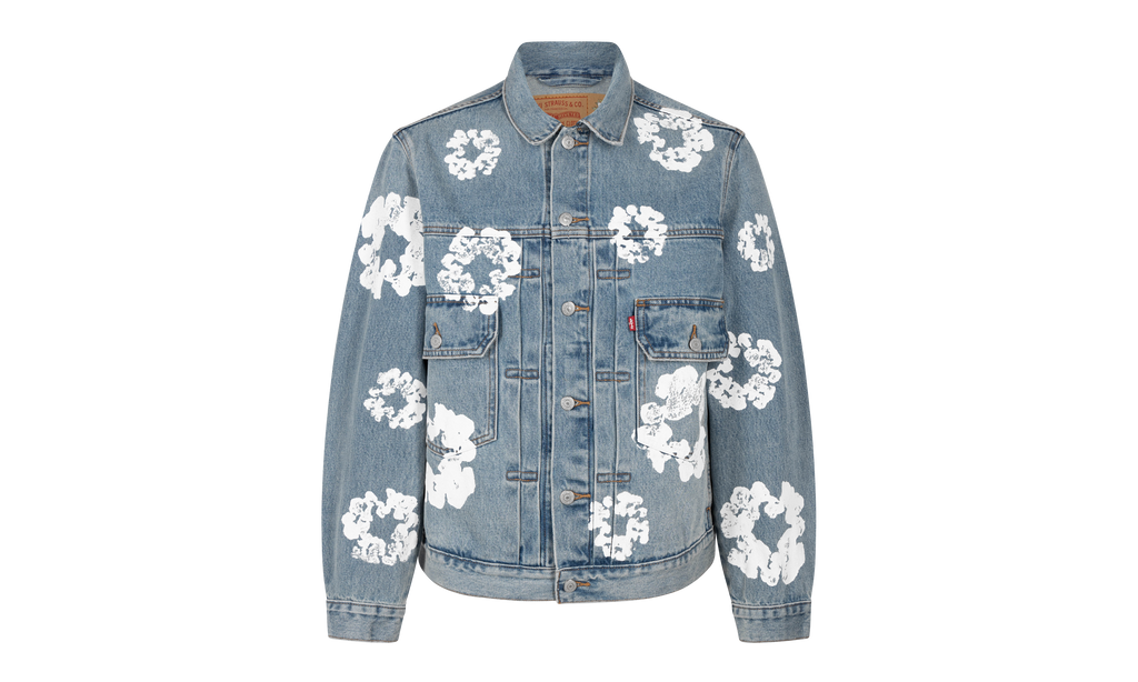 The Cotton Wreath Denim Jacket "Light Wash" DT13